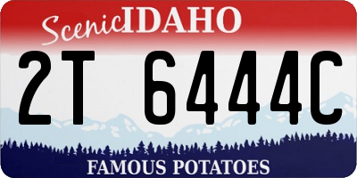 ID license plate 2T6444C