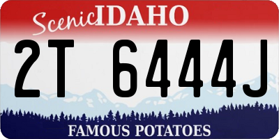 ID license plate 2T6444J