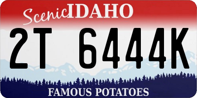 ID license plate 2T6444K