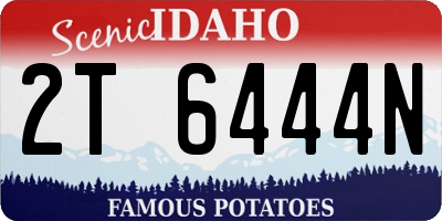 ID license plate 2T6444N