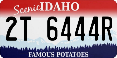 ID license plate 2T6444R