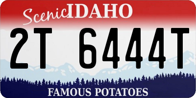 ID license plate 2T6444T