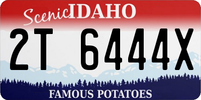 ID license plate 2T6444X