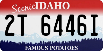 ID license plate 2T6446I