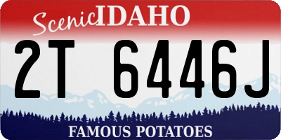 ID license plate 2T6446J