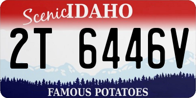 ID license plate 2T6446V