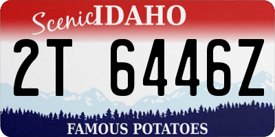 ID license plate 2T6446Z
