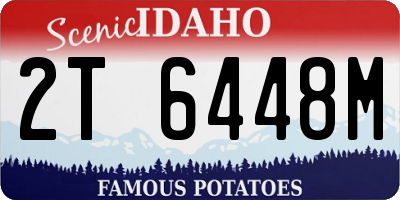 ID license plate 2T6448M