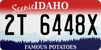 ID license plate 2T6448X