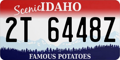 ID license plate 2T6448Z