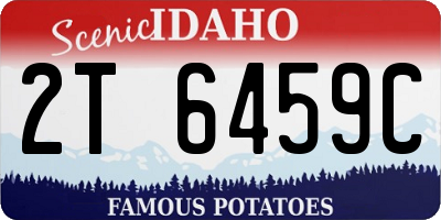 ID license plate 2T6459C