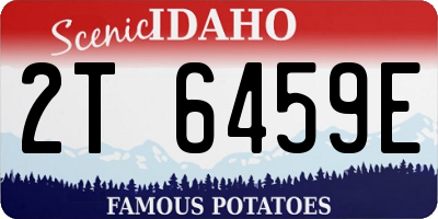 ID license plate 2T6459E