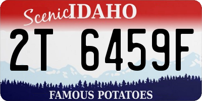 ID license plate 2T6459F