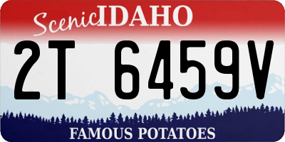 ID license plate 2T6459V