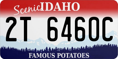 ID license plate 2T6460C