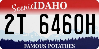 ID license plate 2T6460H