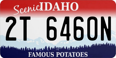 ID license plate 2T6460N