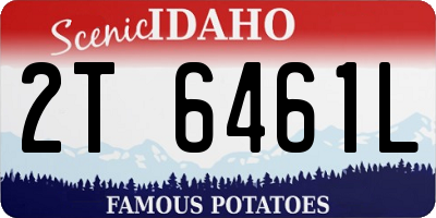 ID license plate 2T6461L