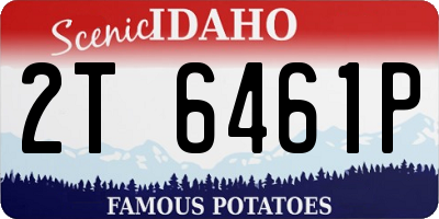 ID license plate 2T6461P
