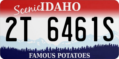 ID license plate 2T6461S