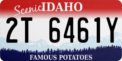ID license plate 2T6461Y