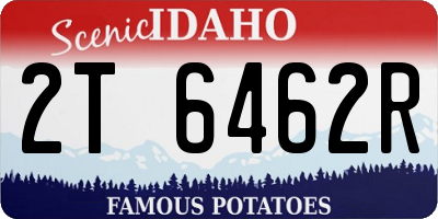 ID license plate 2T6462R