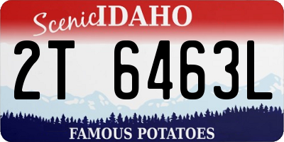 ID license plate 2T6463L