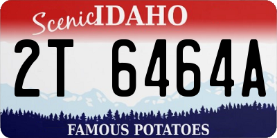 ID license plate 2T6464A