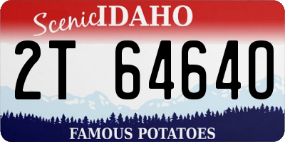 ID license plate 2T6464O