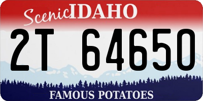 ID license plate 2T6465O