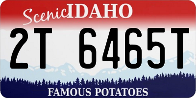 ID license plate 2T6465T