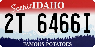 ID license plate 2T6466I