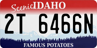 ID license plate 2T6466N