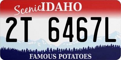 ID license plate 2T6467L
