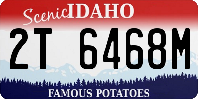 ID license plate 2T6468M
