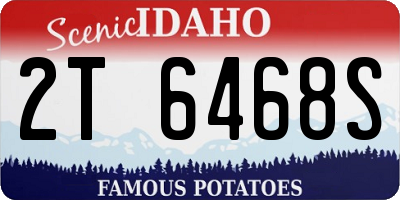 ID license plate 2T6468S
