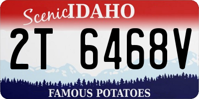 ID license plate 2T6468V