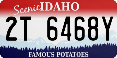 ID license plate 2T6468Y