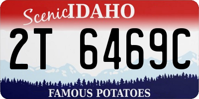 ID license plate 2T6469C