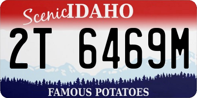 ID license plate 2T6469M