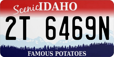 ID license plate 2T6469N