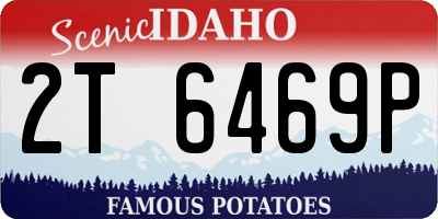 ID license plate 2T6469P