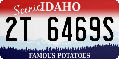 ID license plate 2T6469S