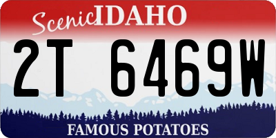 ID license plate 2T6469W