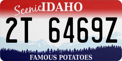 ID license plate 2T6469Z
