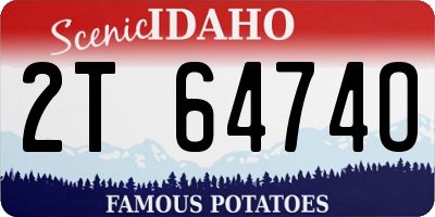 ID license plate 2T6474O