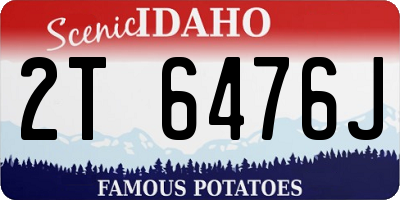 ID license plate 2T6476J