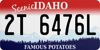 ID license plate 2T6476L