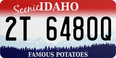 ID license plate 2T6480Q