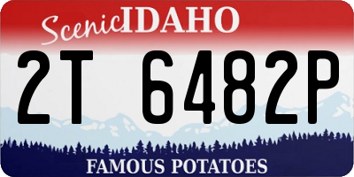 ID license plate 2T6482P